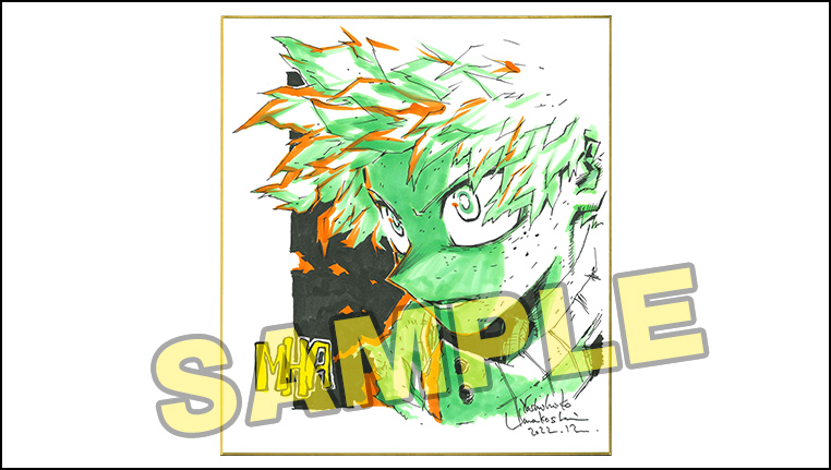 キャラクターデザイン：馬越嘉彦描き下ろし複製色紙