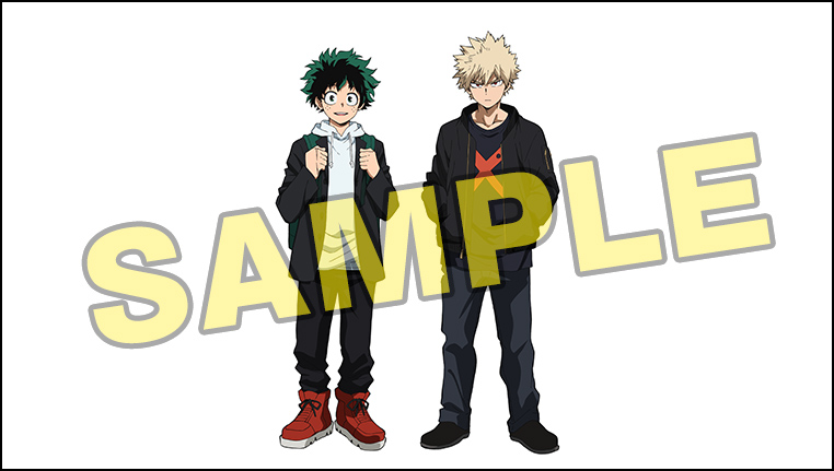 描き下ろしキャラクター:緑谷出久、爆豪勝己